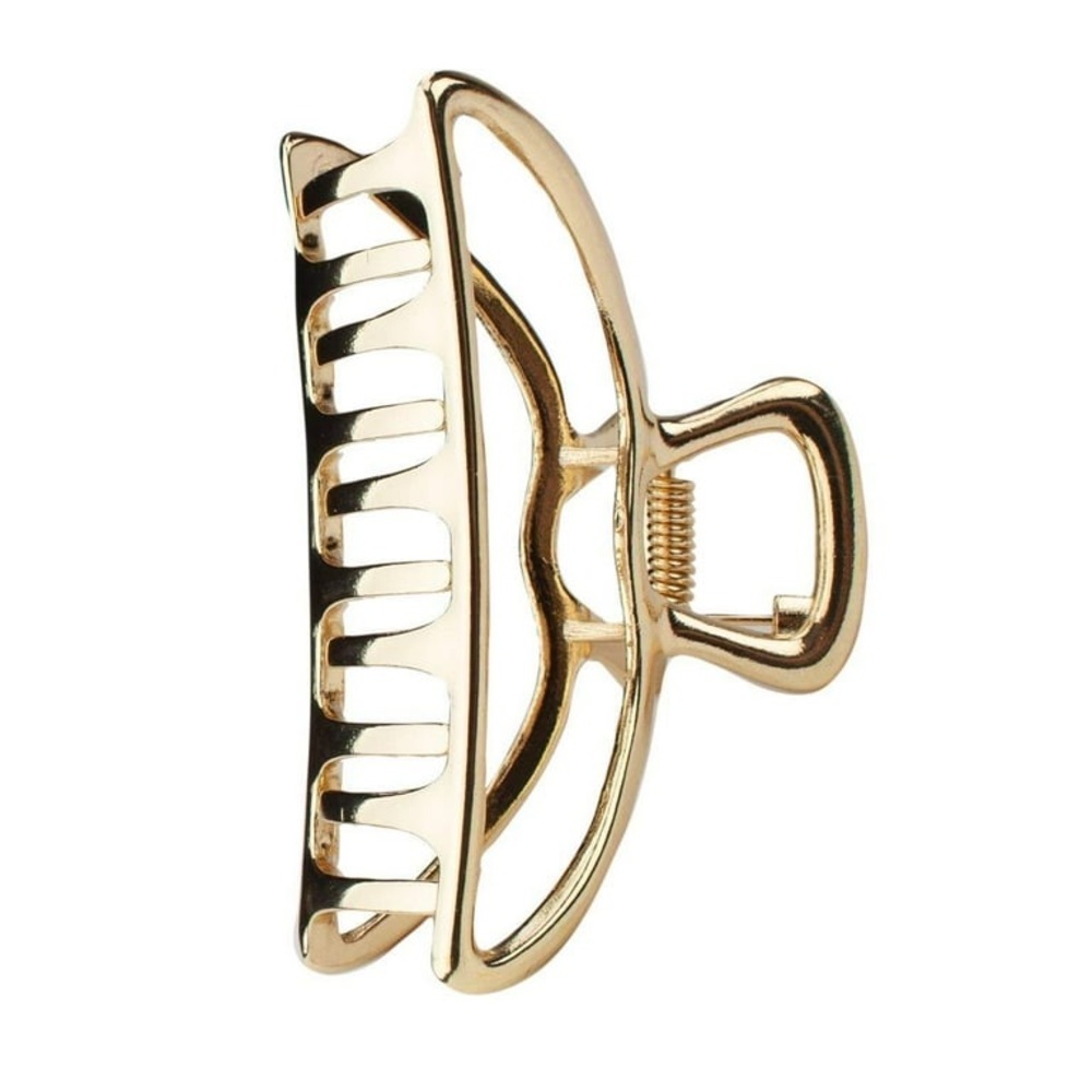 Kitsch Gold Open Claw 3” Hair Clip